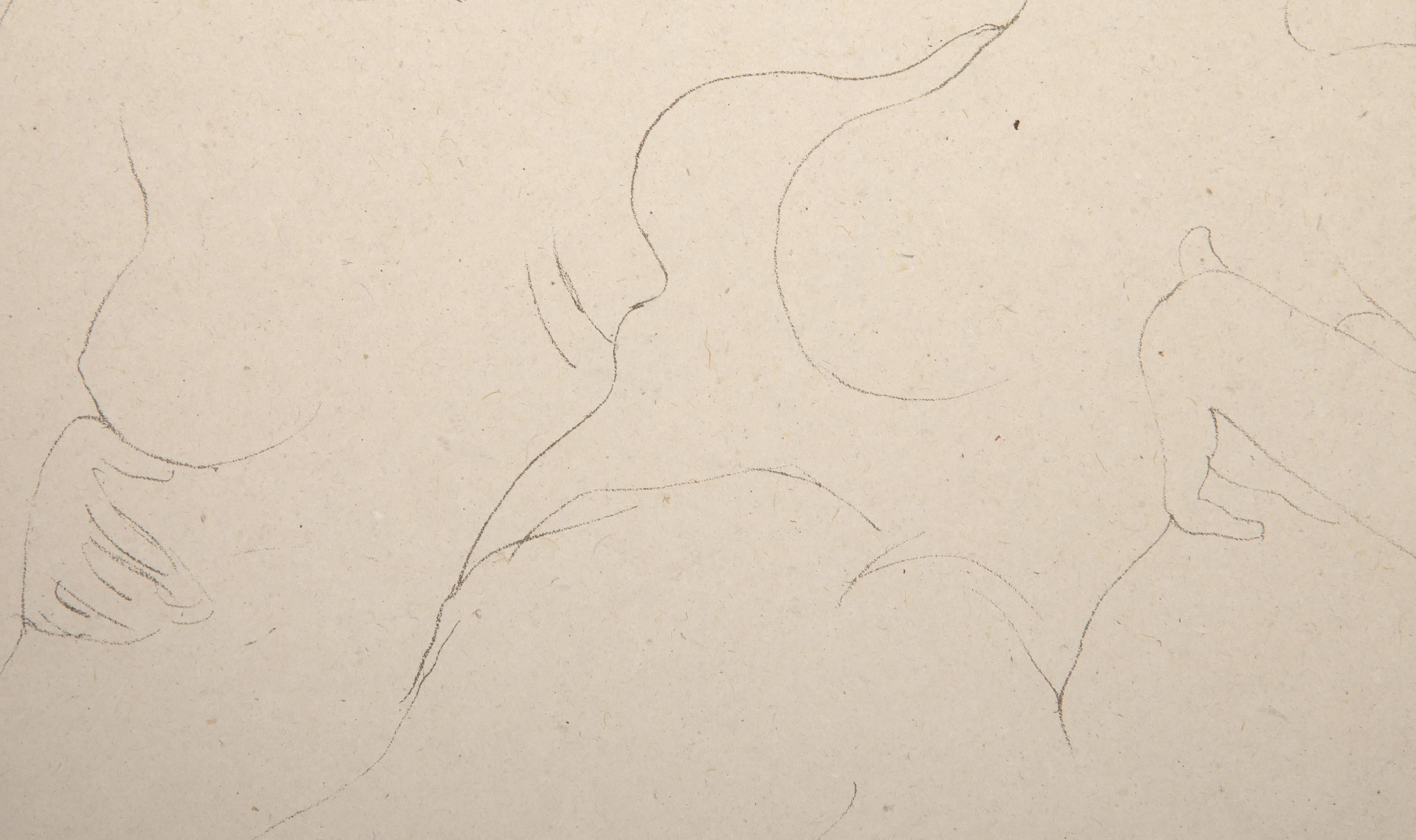 Jardin des Supplices Placa XXI, litografía impresionista de Auguste Rodin en venta 2