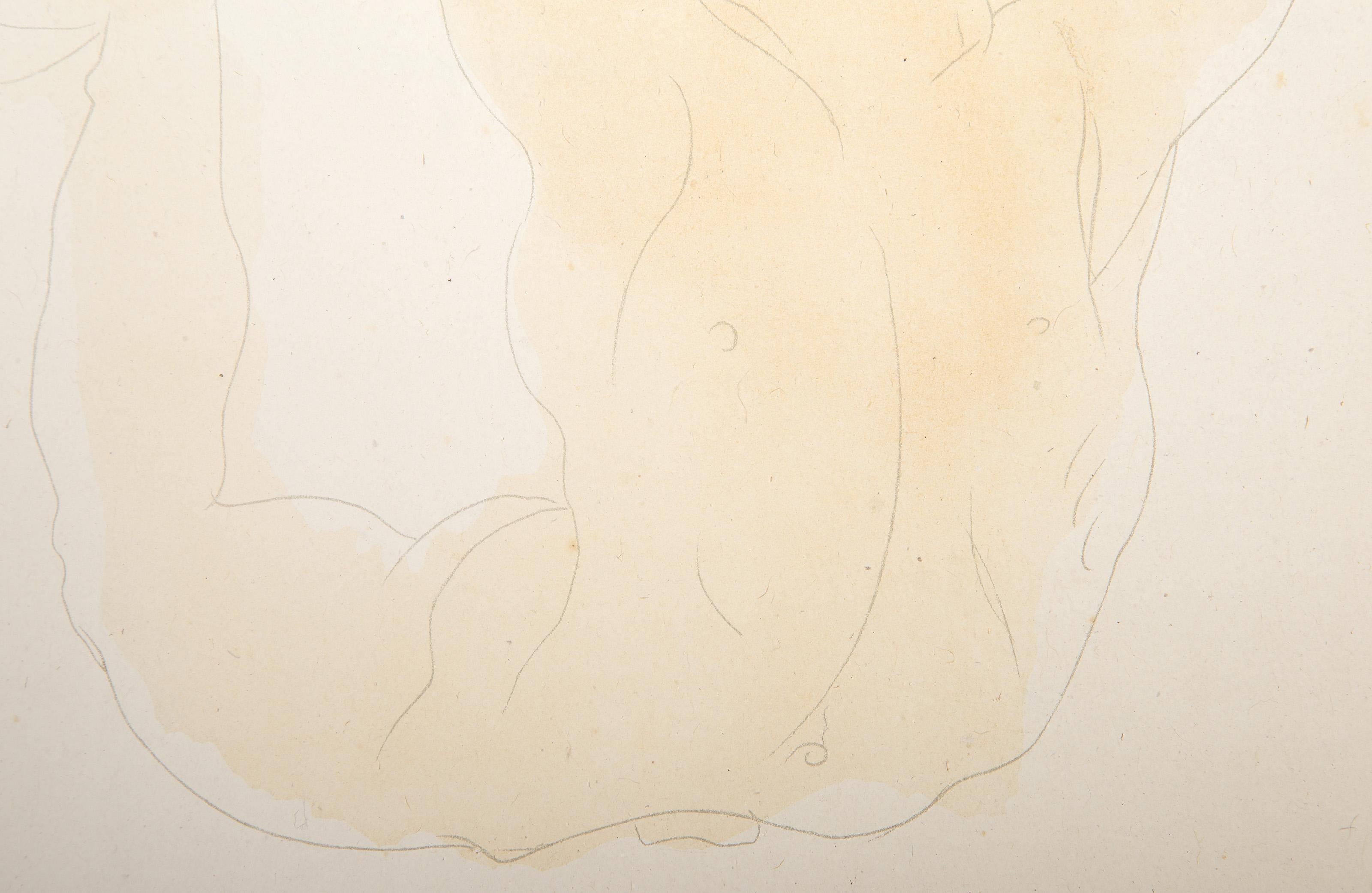 Acróbata masculino, litografía impresionista de Auguste Rodin en venta 2