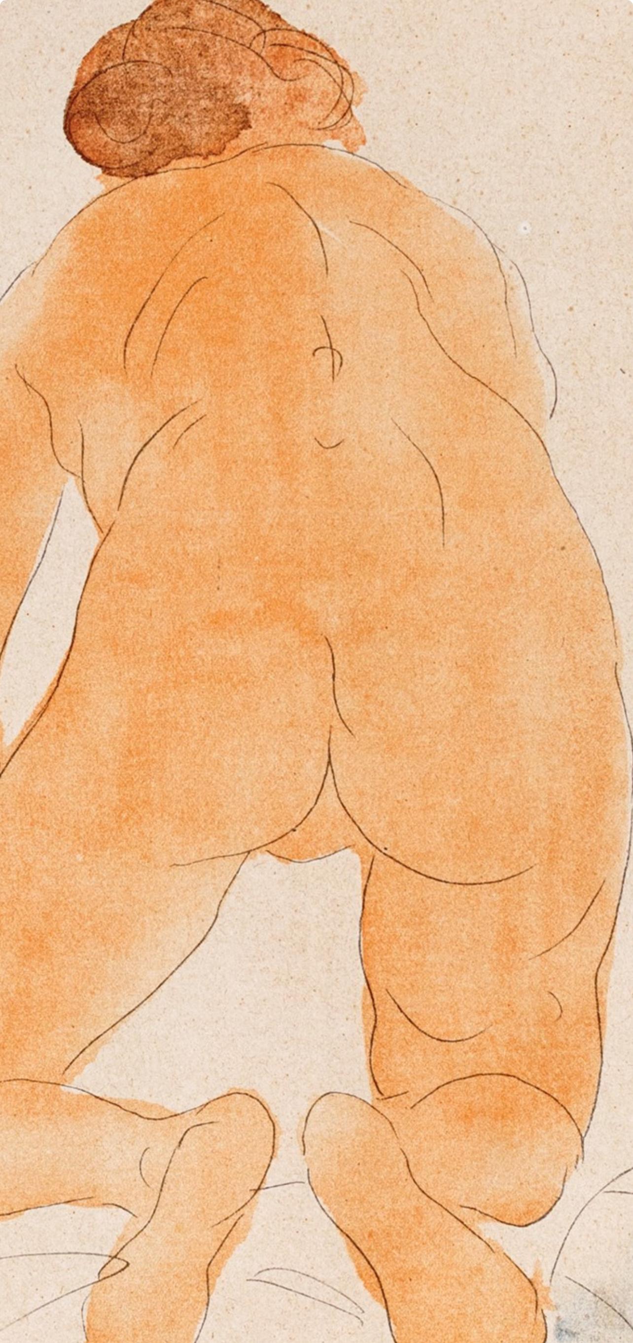 Rodin, Composition, Douze aquarelles de Auguste Rodin (after) For Sale 1