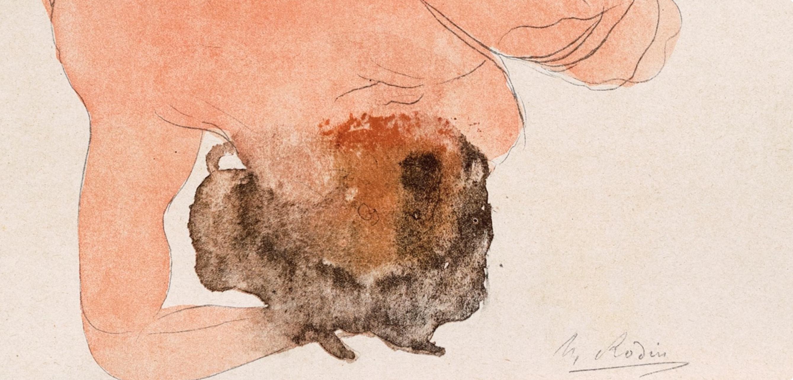 Rodin, Composición, Douze aquarelles de Auguste Rodin (after) en venta 1