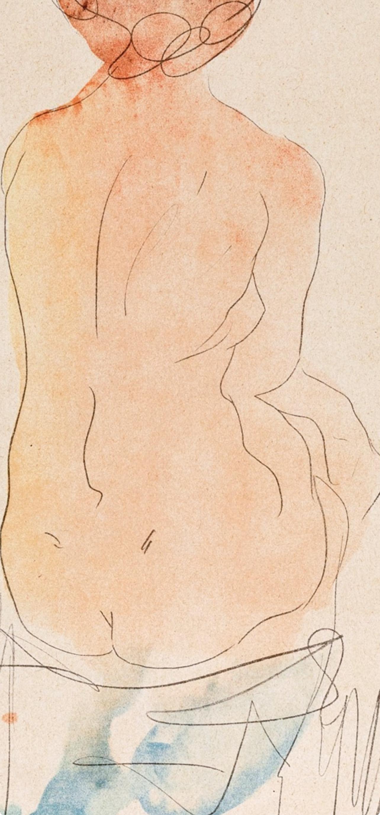 Rodin, Composition, Douze aquarelles de Auguste Rodin (after) For Sale 2