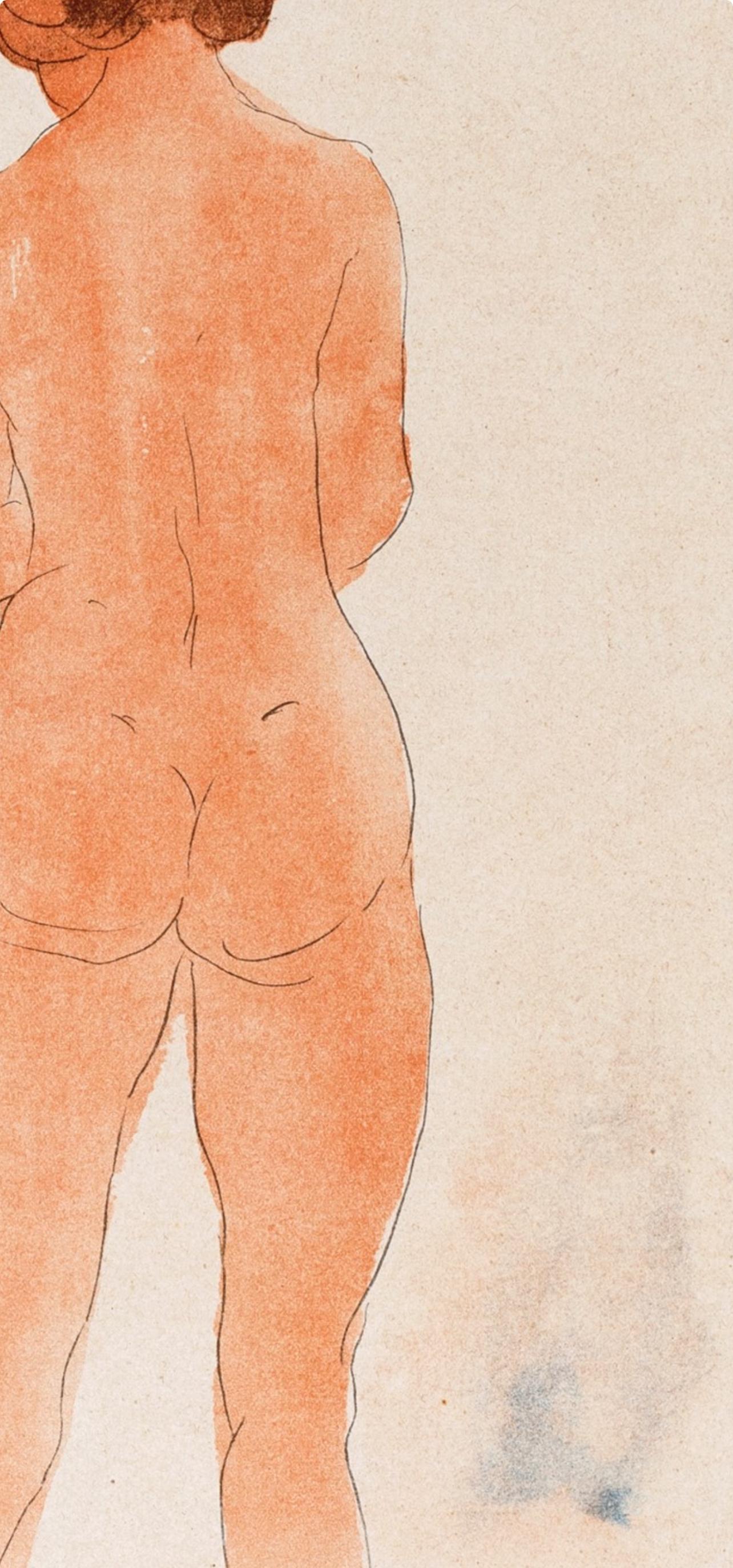 Rodin, Composition, Douze aquarelles de Auguste Rodin (after) For Sale 3