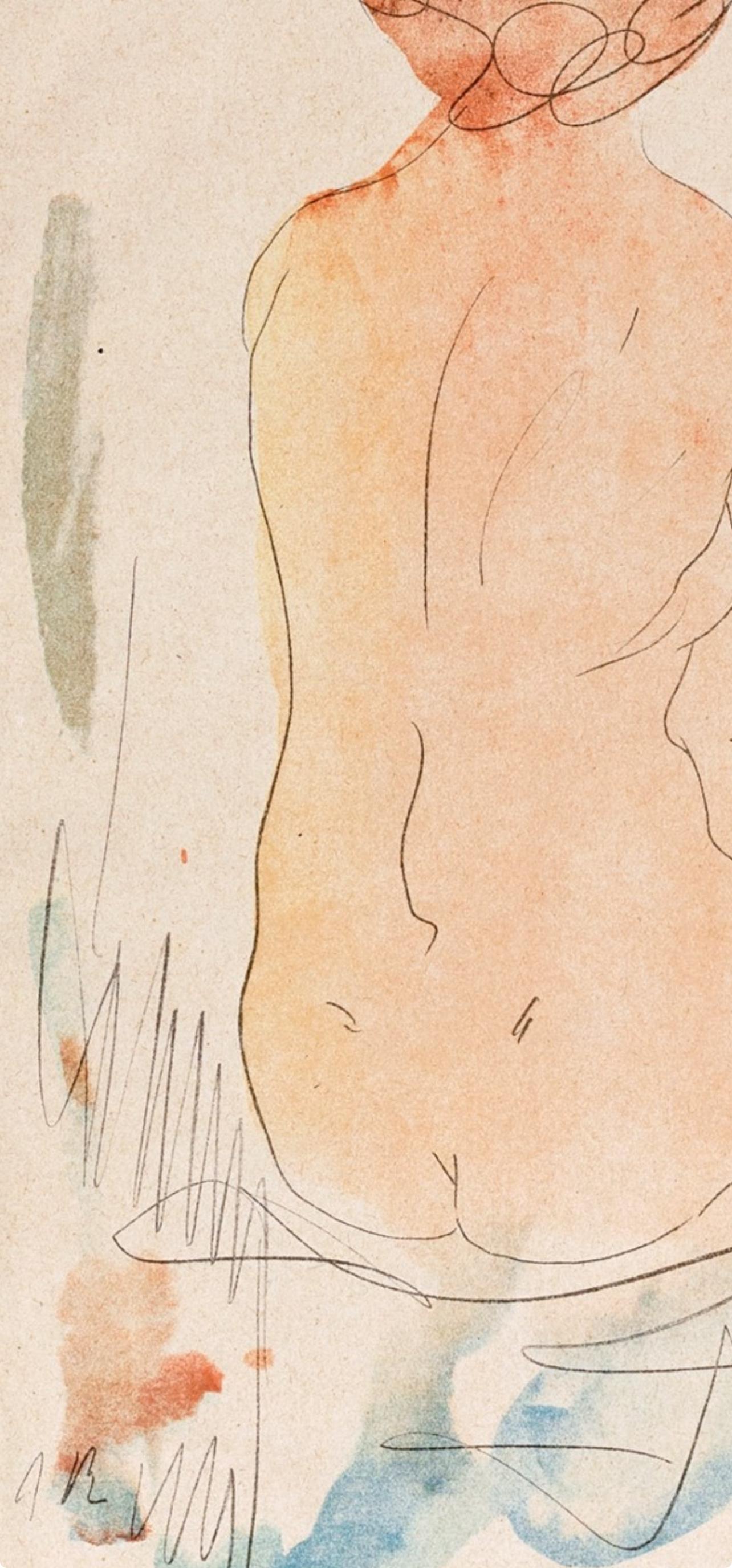 Rodin, Composition, Douze aquarelles de Auguste Rodin (after) For Sale 3
