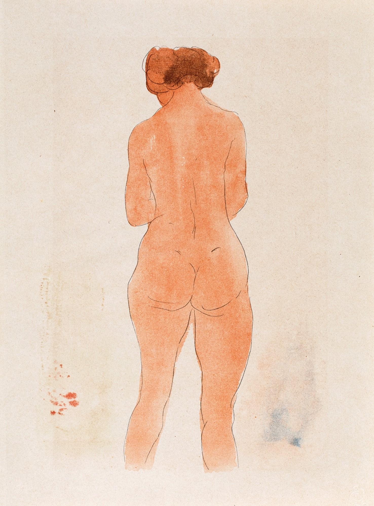 Rodin, Composition, Douze aquarelles de Auguste Rodin (after) For Sale 4