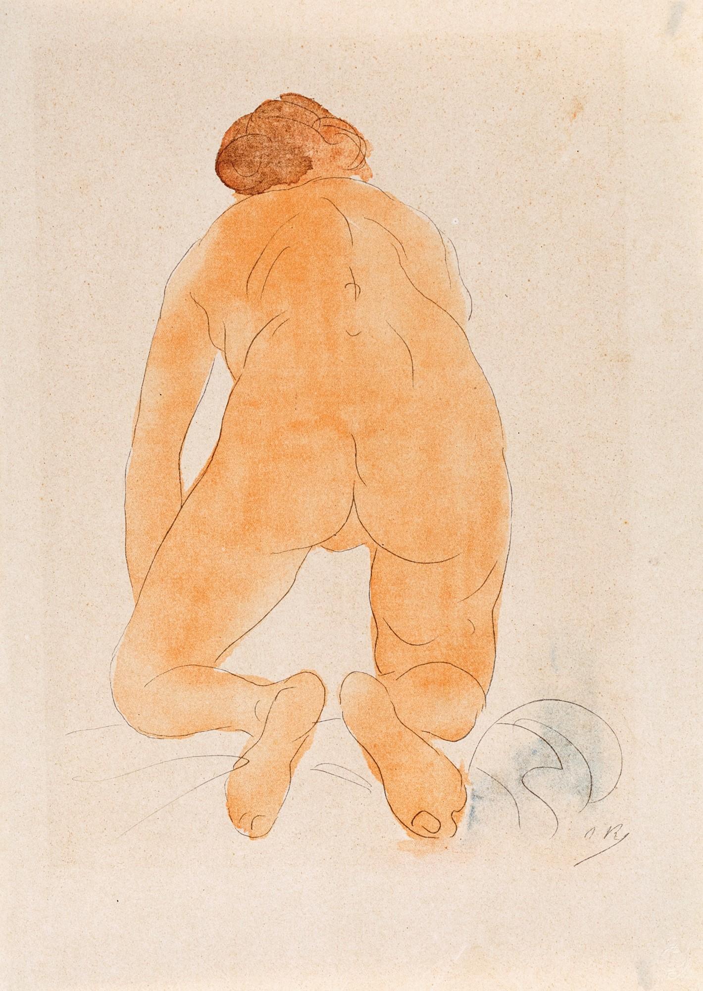 Rodin, Composition, Douze aquarelles de Auguste Rodin (after) For Sale 4