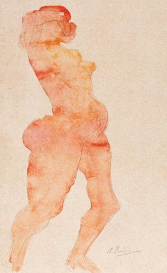 Rodin, Composition, Douze aquarelles de Auguste Rodin (after)