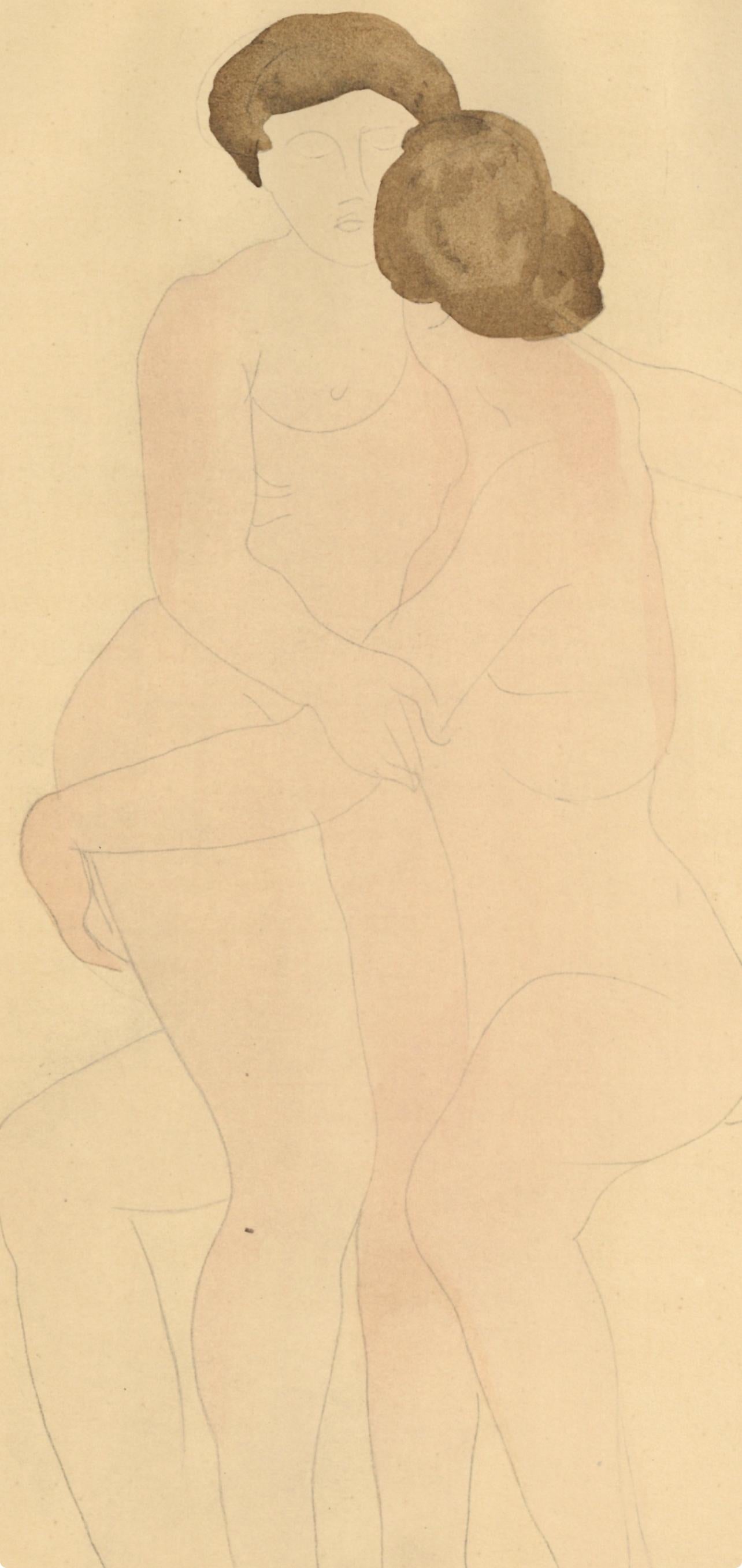Rodin, Composición, La Varende, Rodin (después) - Print de Auguste Rodin