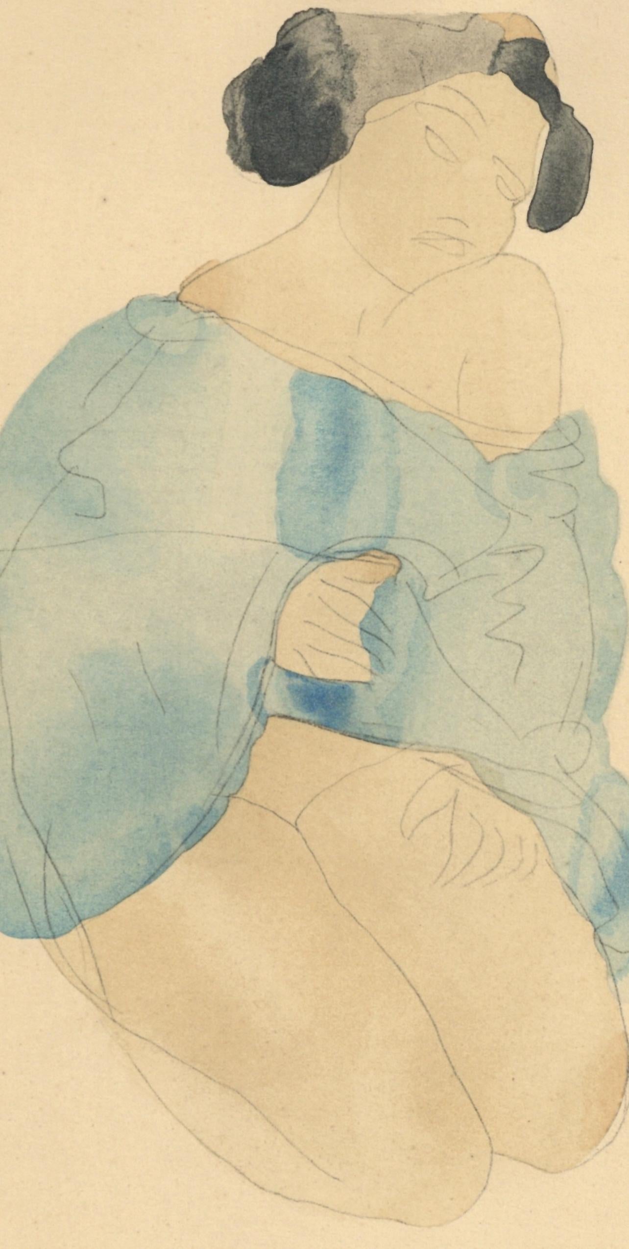 Rodin, Composition, La Varende, Rodin (after) - Print by Auguste Rodin