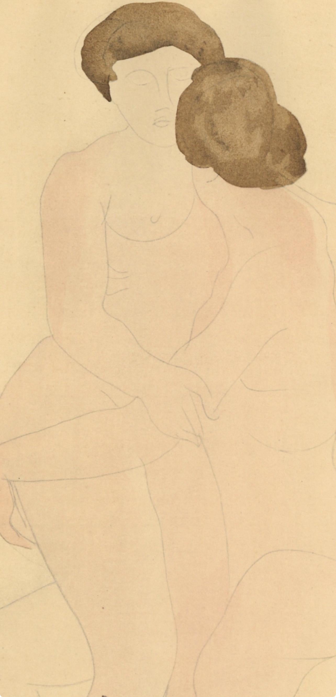 Rodin, Composición, La Varende, Rodin (después) - Print Moderno de Auguste Rodin