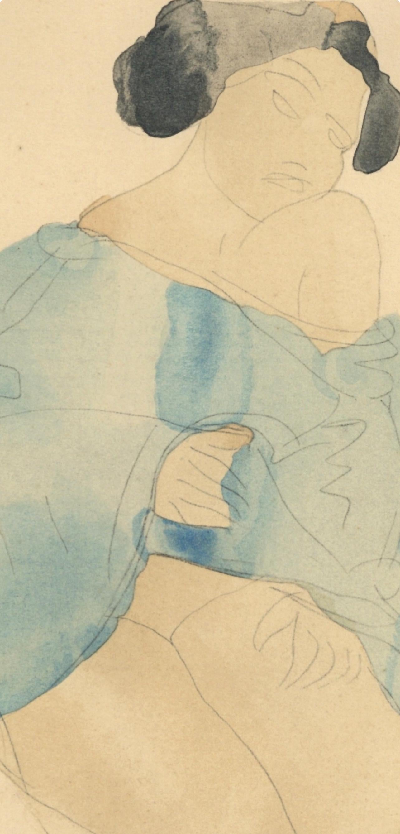 Rodin, Composition, La Varende, Rodin (after) - Modern Print by Auguste Rodin