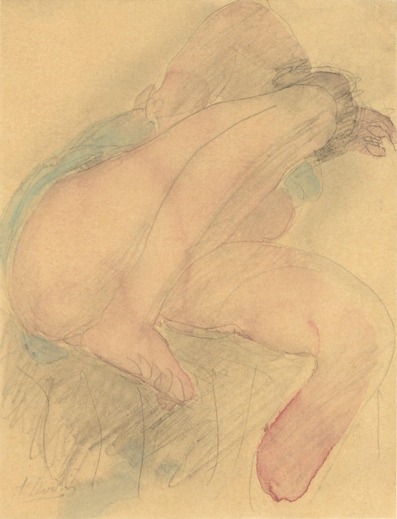 Auguste Rodin Figurative Print - Rodin, Composition, La Varende, Rodin (after)