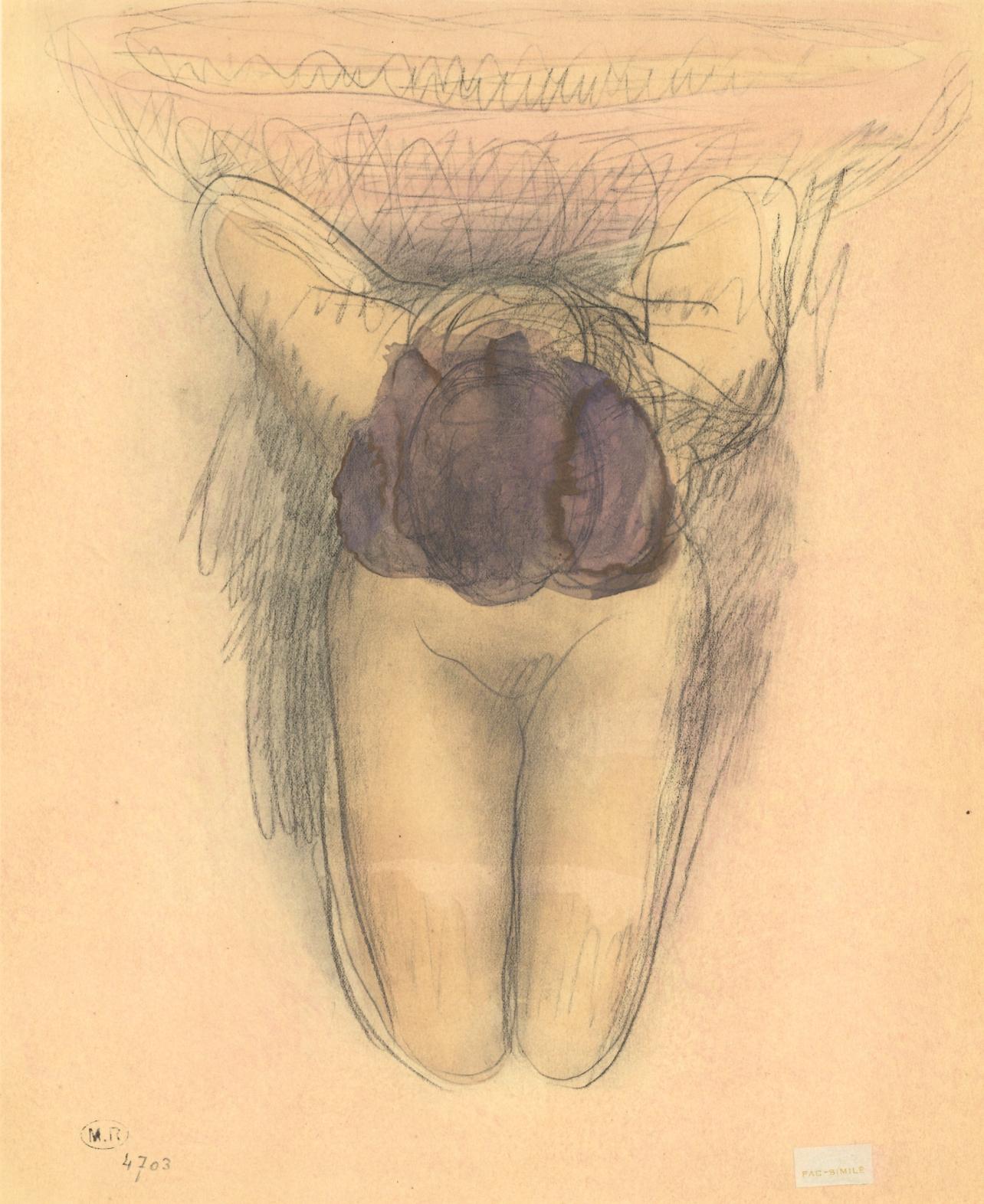 Figurative Print Auguste Rodin - Rodin, Composition, La Varende, Rodin (après)