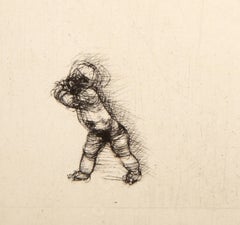 Victor Hugo, de Face State Nine, Impressionist Etching by Auguste Rodin