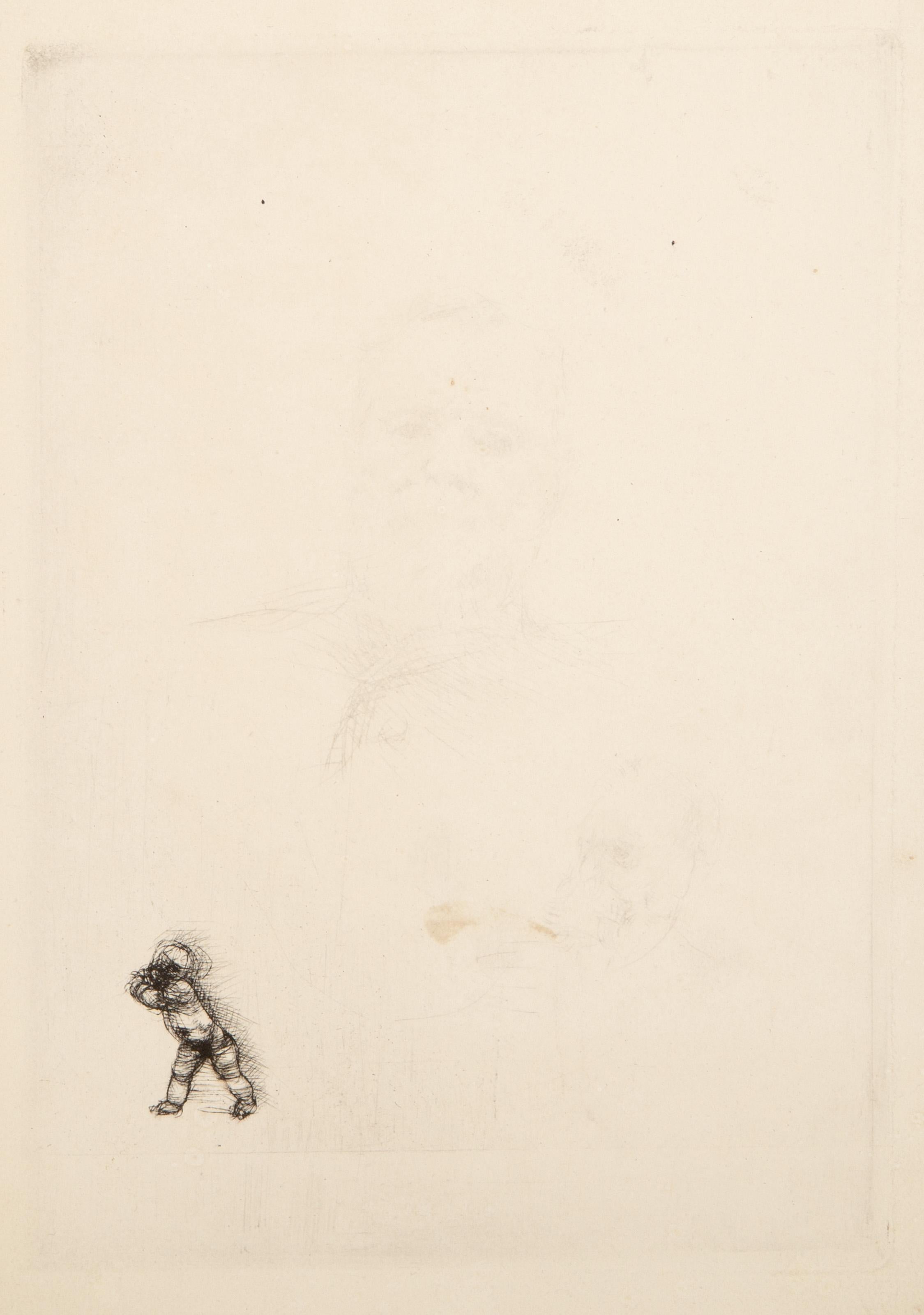  Auguste Rodin, French (1840 - 1917) - Victor Hugo, de Face State Nine, Year: 1885, Medium: Etching, Image Size: 8.75 x 6 inches, Size: 10.75 x 7 in. (27.31 x 17.78 cm), Reference: Thorson 54, Description: From the collection of the late Larry