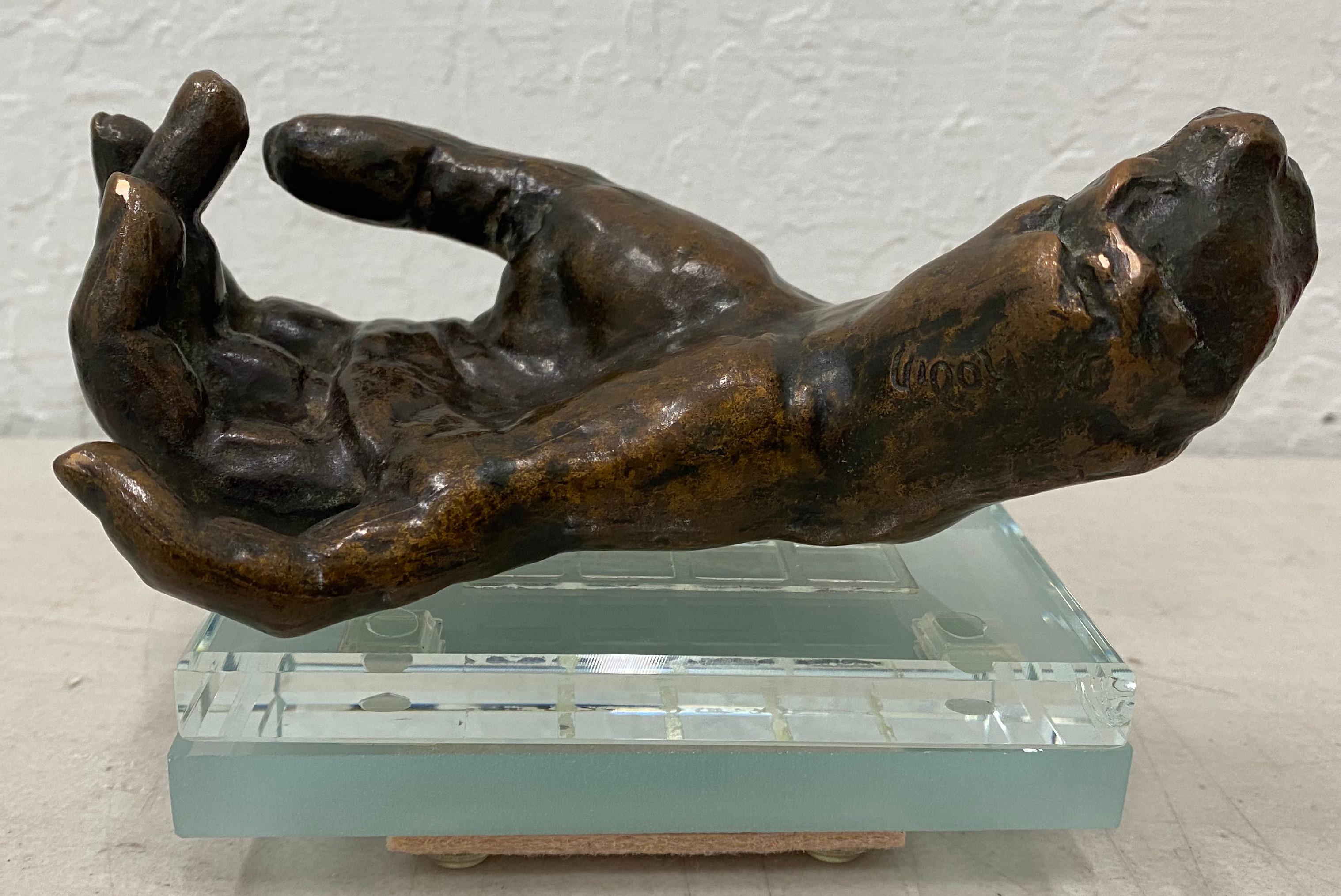 Auguste Rodin "Main Droite Feminine" Bronze-Skulptur von Alexis Rudier Gießerei