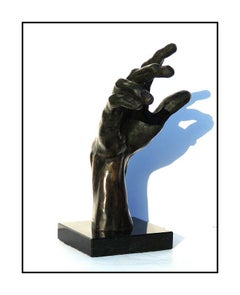Auguste Rodin Right Hand Bronze Sculpture Signed Gantz Foundry Authentic Artwork