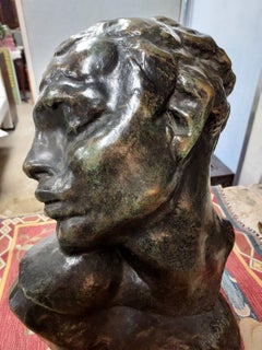 Head of Lust Bronze  signed After  A. Rodin