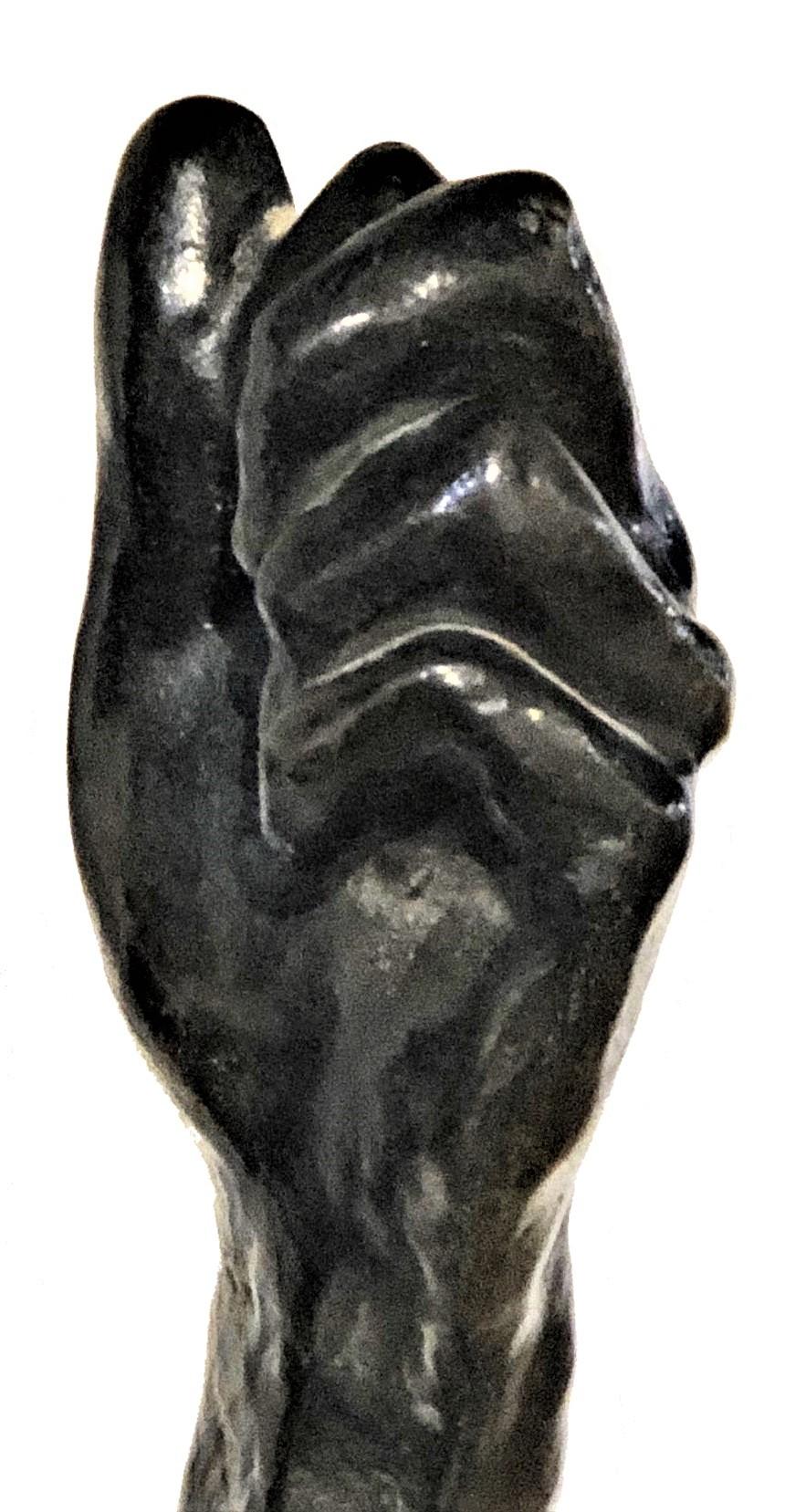 Auguste Rodin, Zeitalter der Bronze, männlicher Aktstatue aus patinierter Bronze, Re-Cast, XX. Jahrhundert. (Belle Époque) im Angebot