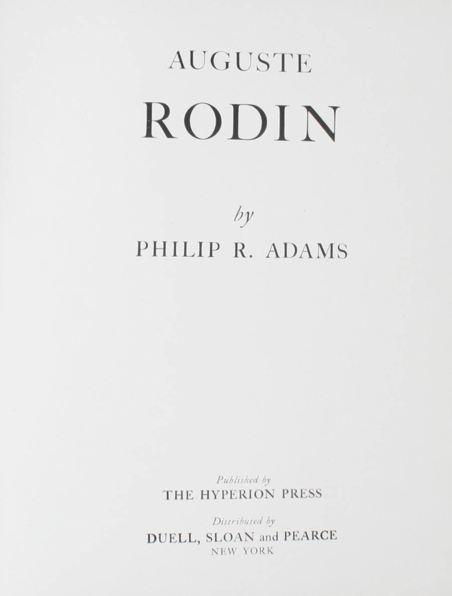 American Auguste Rodin by Philip R Adams, First Edition