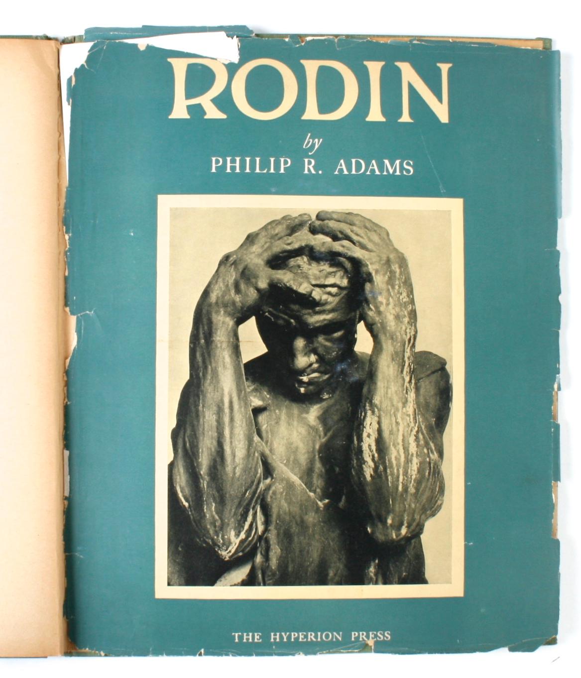 Auguste Rodin by Philip R Adams, First Edition In Good Condition In valatie, NY