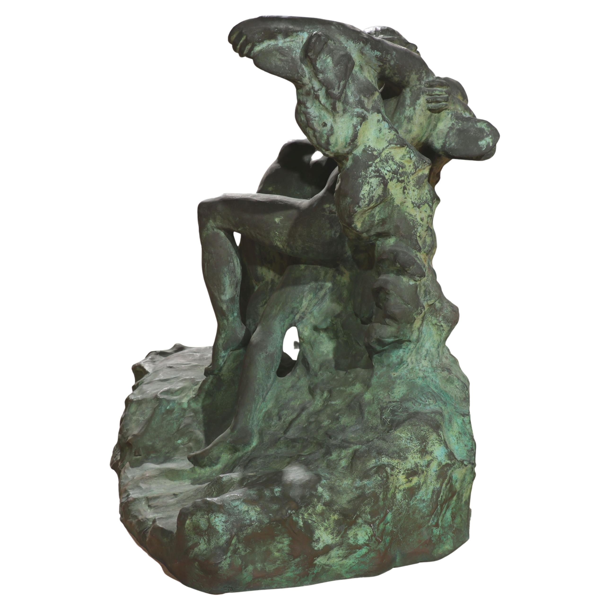 Patiné Réplique de l'Éternel Printemps d'Auguste Rodin, « Temps de printemps éternel », 1884 en vente