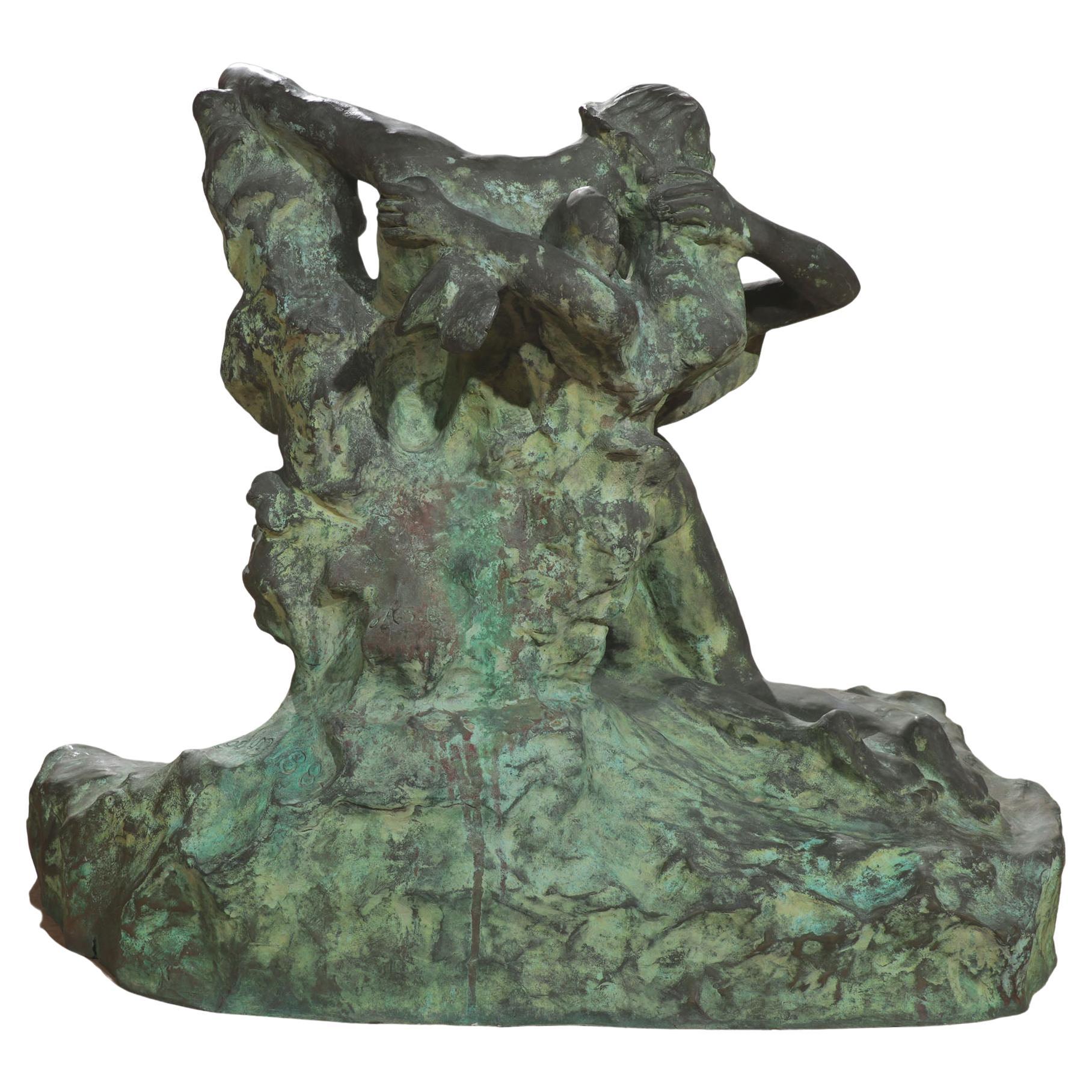 Bronze Auguste Rodin Replica L'eternal Printemps 'Eternal Springtime', 1884 For Sale