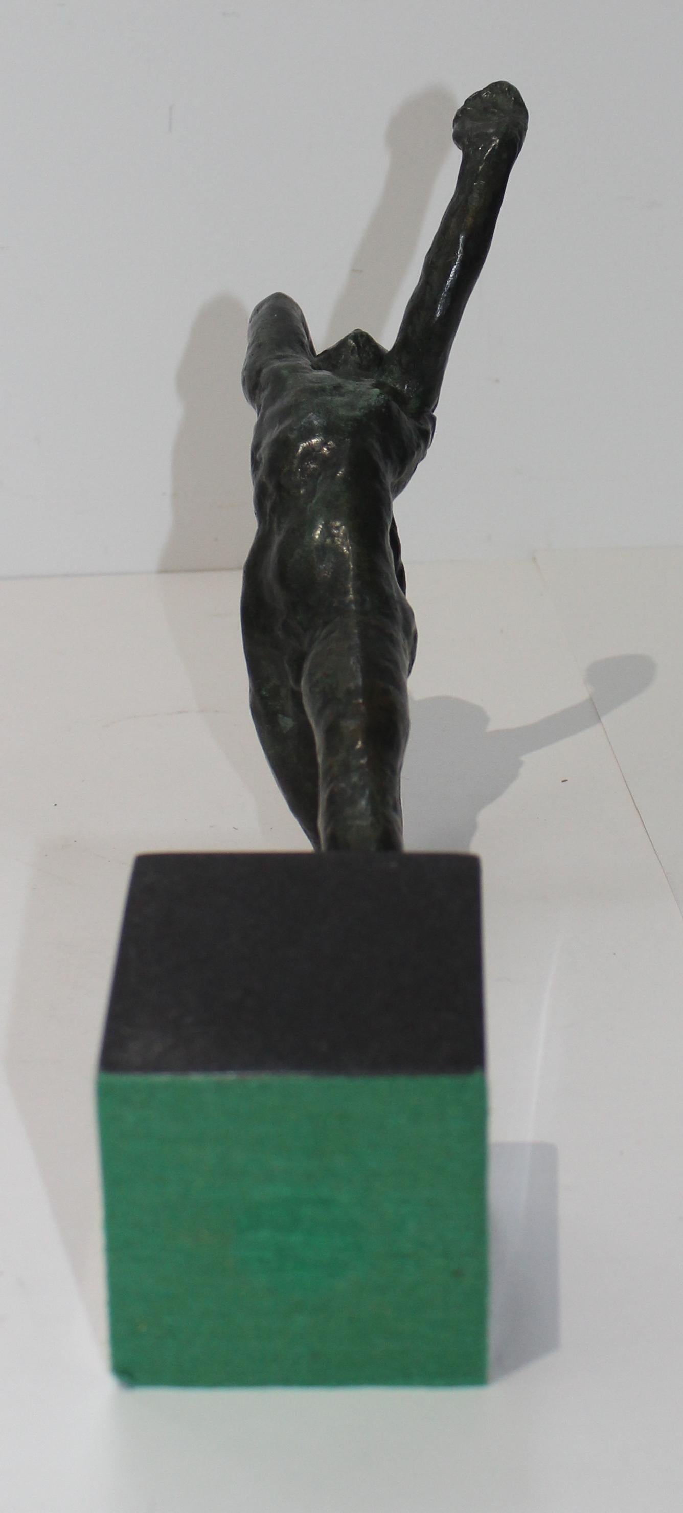 Patinated Auguste Rodin Style Bronze Sculpture of a Dancer