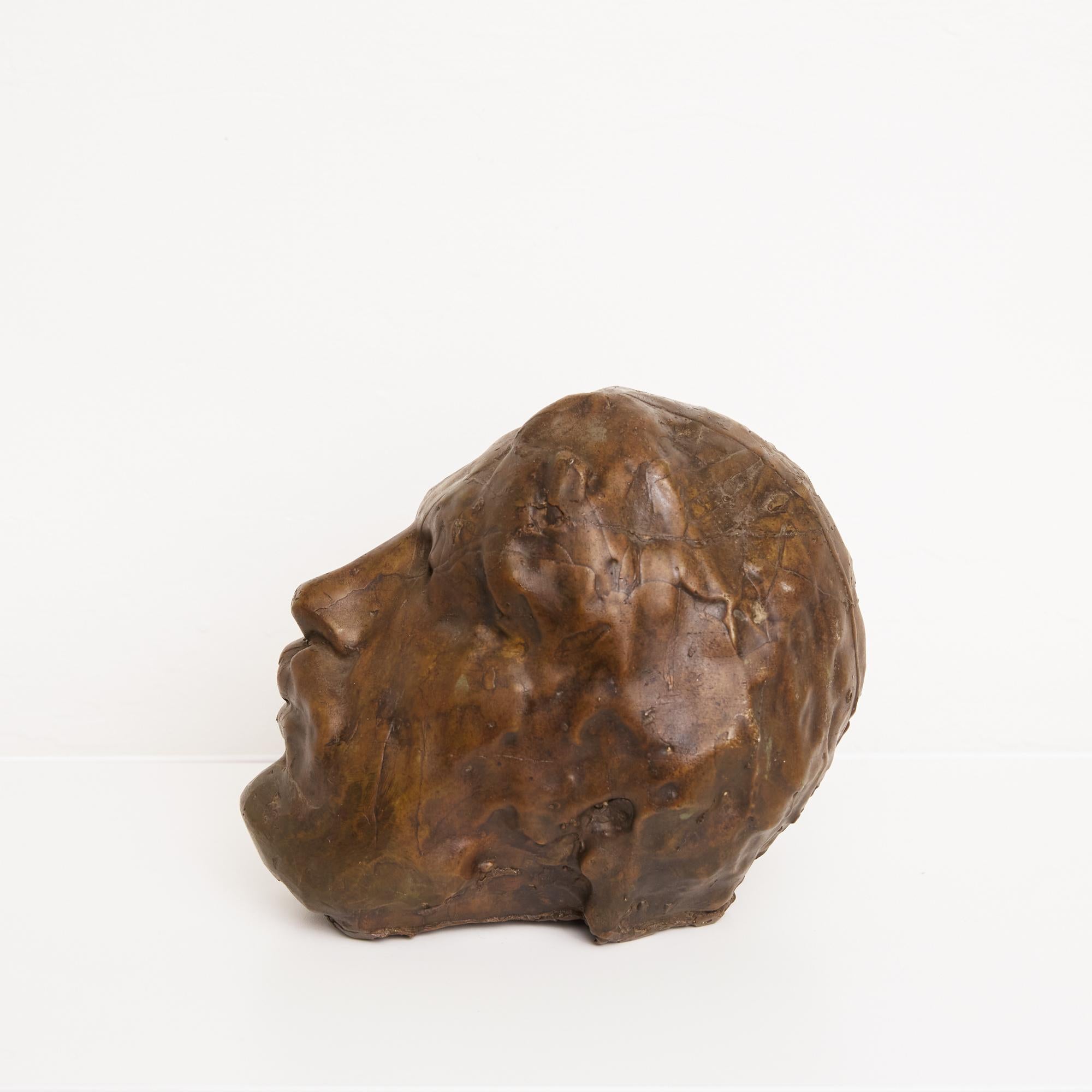 Unknown Auguste Rodin Style Cast Bronze Head Sculpture