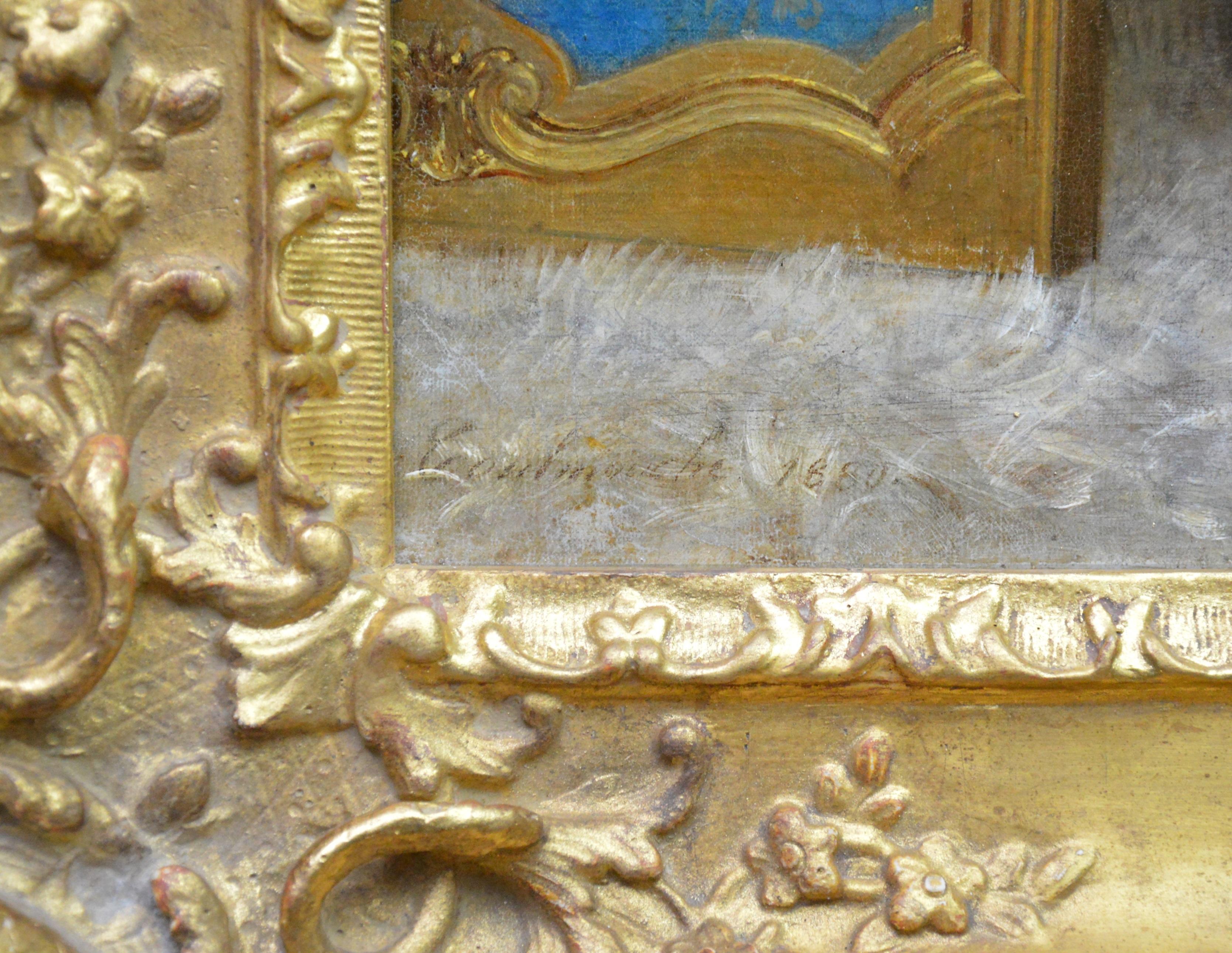 Déclaration d'amour - Peinture à l'huile de portrait Belle Epoque du 19ème siècle 4