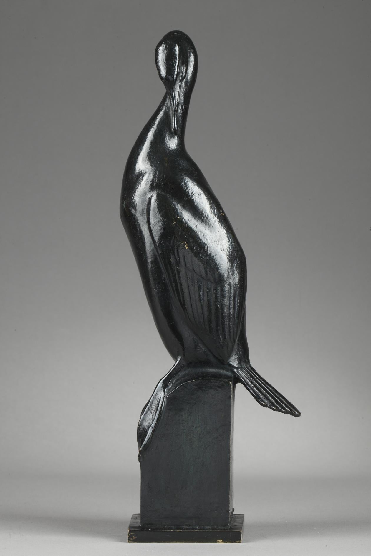 Cormorant
by Auguste TREMONT (1892-1980)

Rare bronze with a black patina
signed at the bottom of the base 