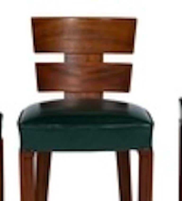 Auguste Vallin (1881- 1967) Ensemble de 8 chaises modernistes Bon état - En vente à CA, CA