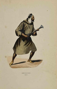 Arabe de la Plaine - Lithograph by Auguste Wahlen - 1844