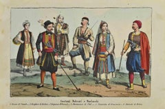 Dalmatian and Morlacchi Customs - Lithograph by Auguste Wahlen - 1844