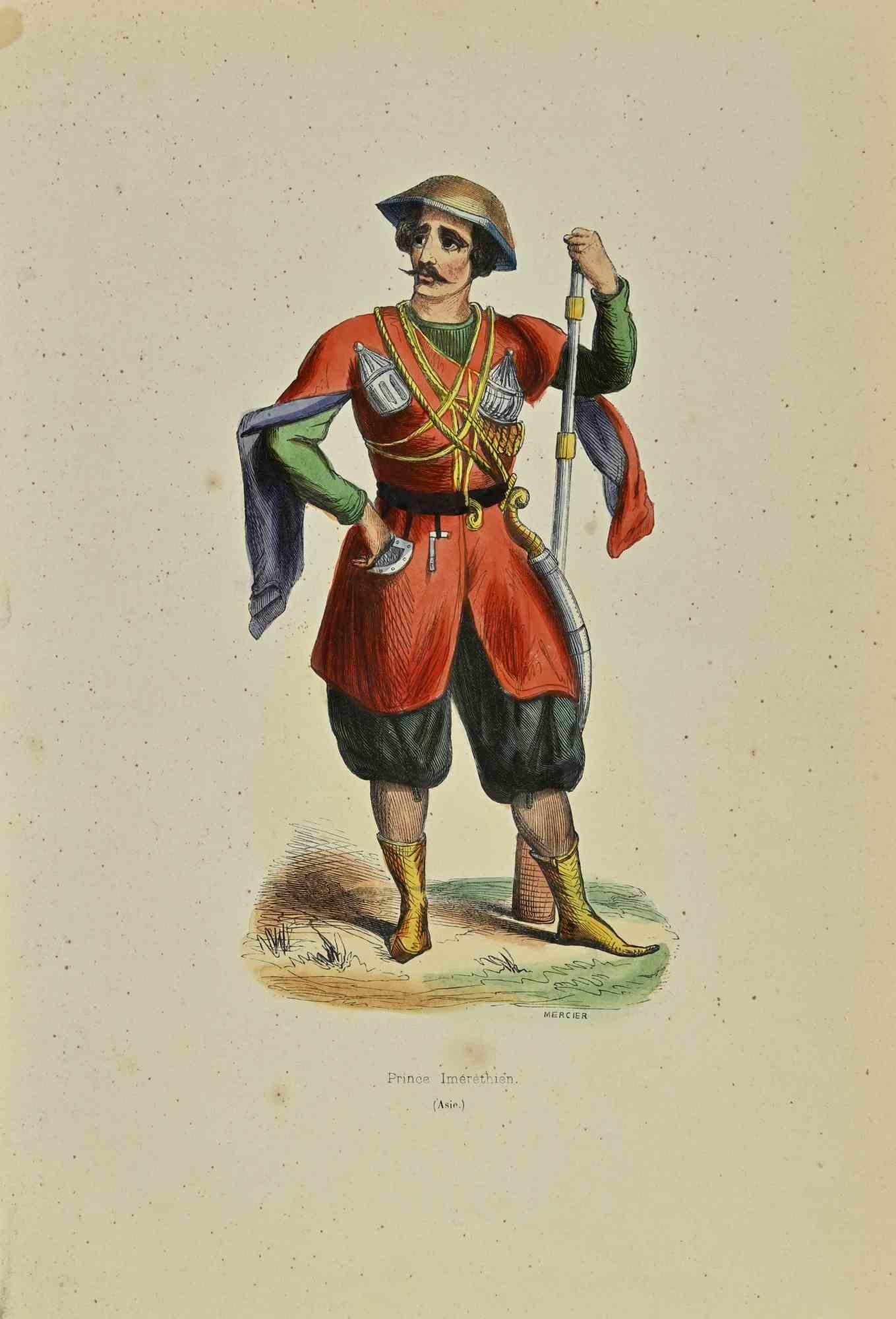 Imerethian Prince is a lithograph made by Auguste Wahlen in 1844.

Hand colored.

Good condition.

At the center of the artwork is the original title "Imerethian Prince".

The work is part of Suite Moeurs, usages et costumes de tous les peuples du
