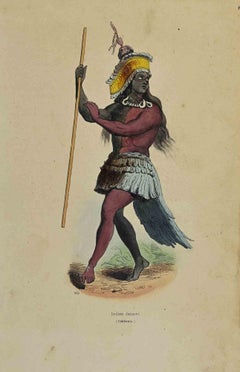 Indien Dansant - Litografia di Auguste Wahlen - 1844