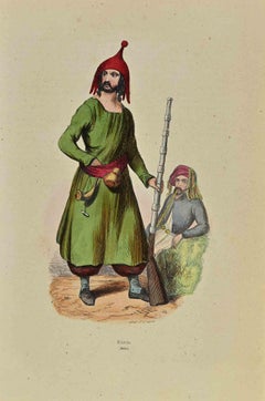 Kurdisch - Lithographie von Auguste Wahlen - 1844