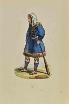 Kureck - Lithograph by Auguste Wahlen - 1844