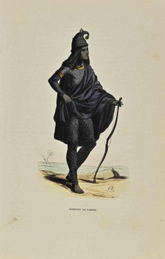 Lahore Resident - Lithograph by Auguste Wahlen - 1844