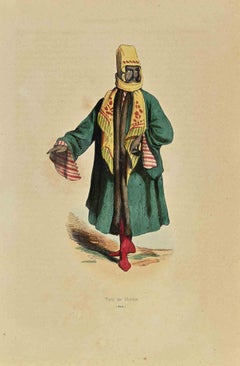 Mardinischer Türke - Lithographie von Auguste Wahlen - 1844