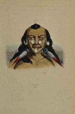 Maxourounas - Lithograph by Auguste Wahlen - 1844