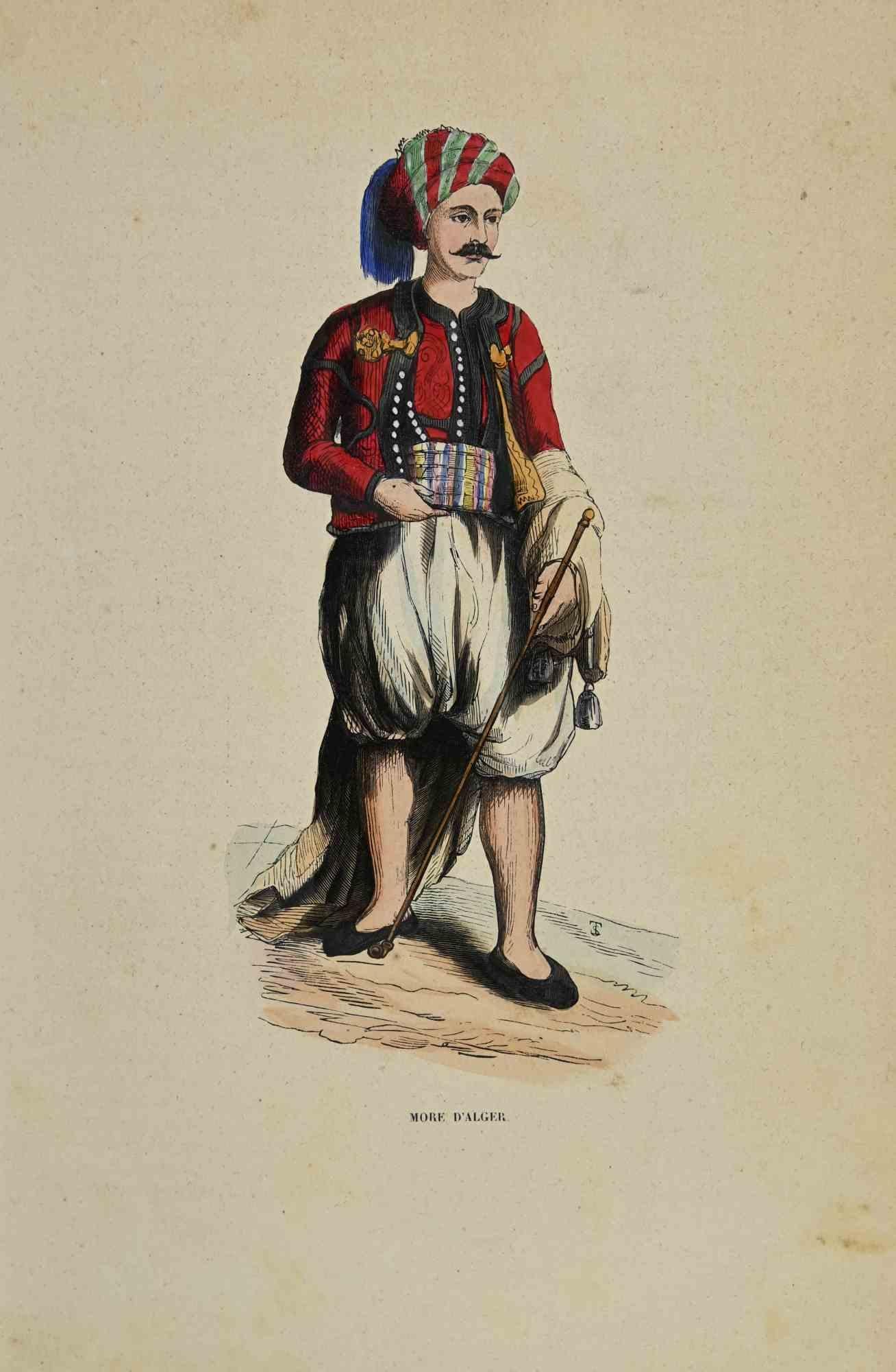 More d'Alger - Lithograph by Auguste Wahlen - 1844