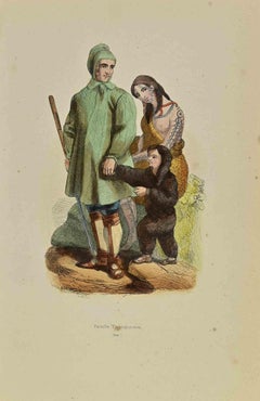 Tschiuktsches Familie - Lithographie von Auguste Wahlen - 1844