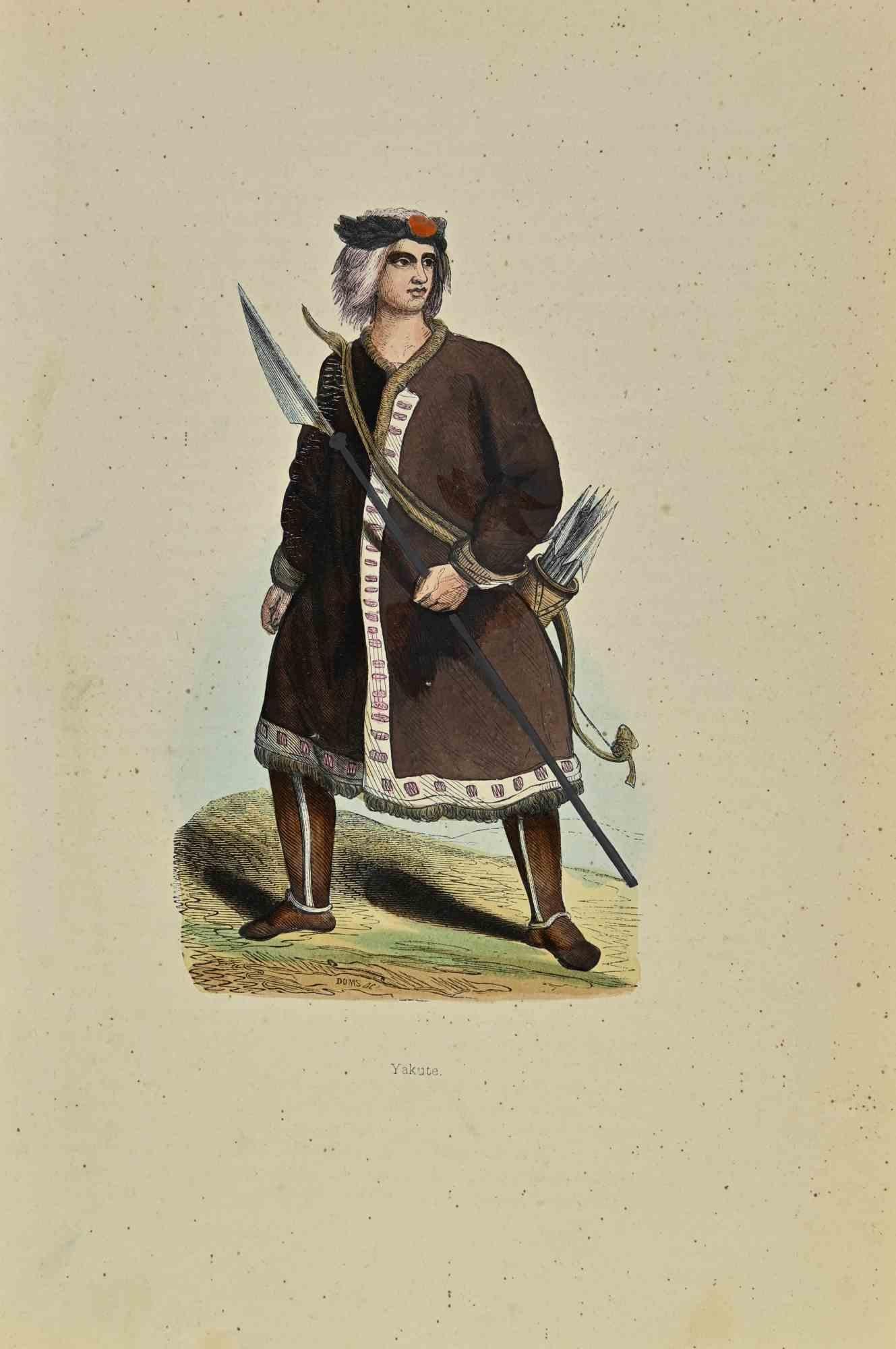 Jakutien - Lithographie von Auguste Wahlen - 1844