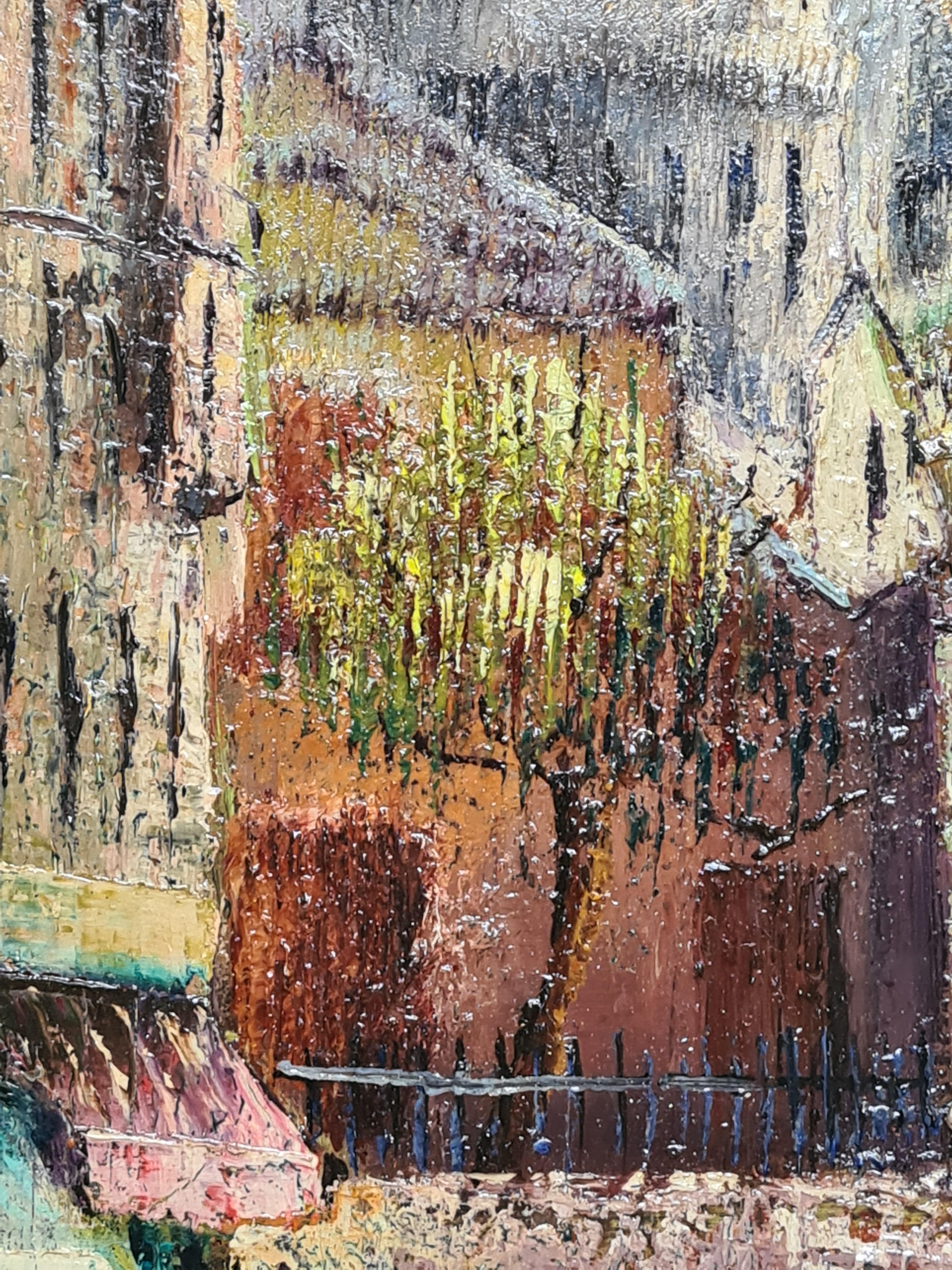 Paris School Cityscape, Circle of Maurice Utrillo, La Mère Catherine Montmartre For Sale 7