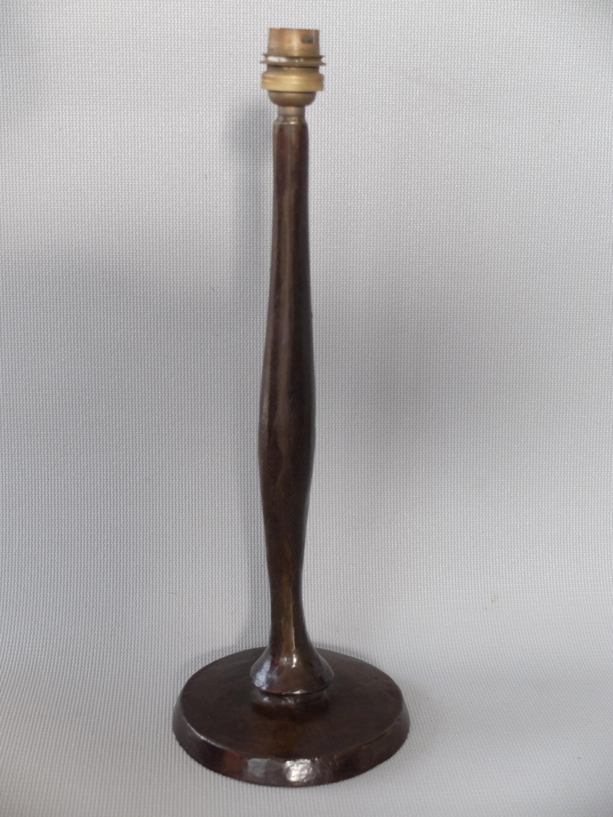 Forged Augustin Granet Table Lamp Solid Patinated Bronze Not Giacometti But, See Video For Sale