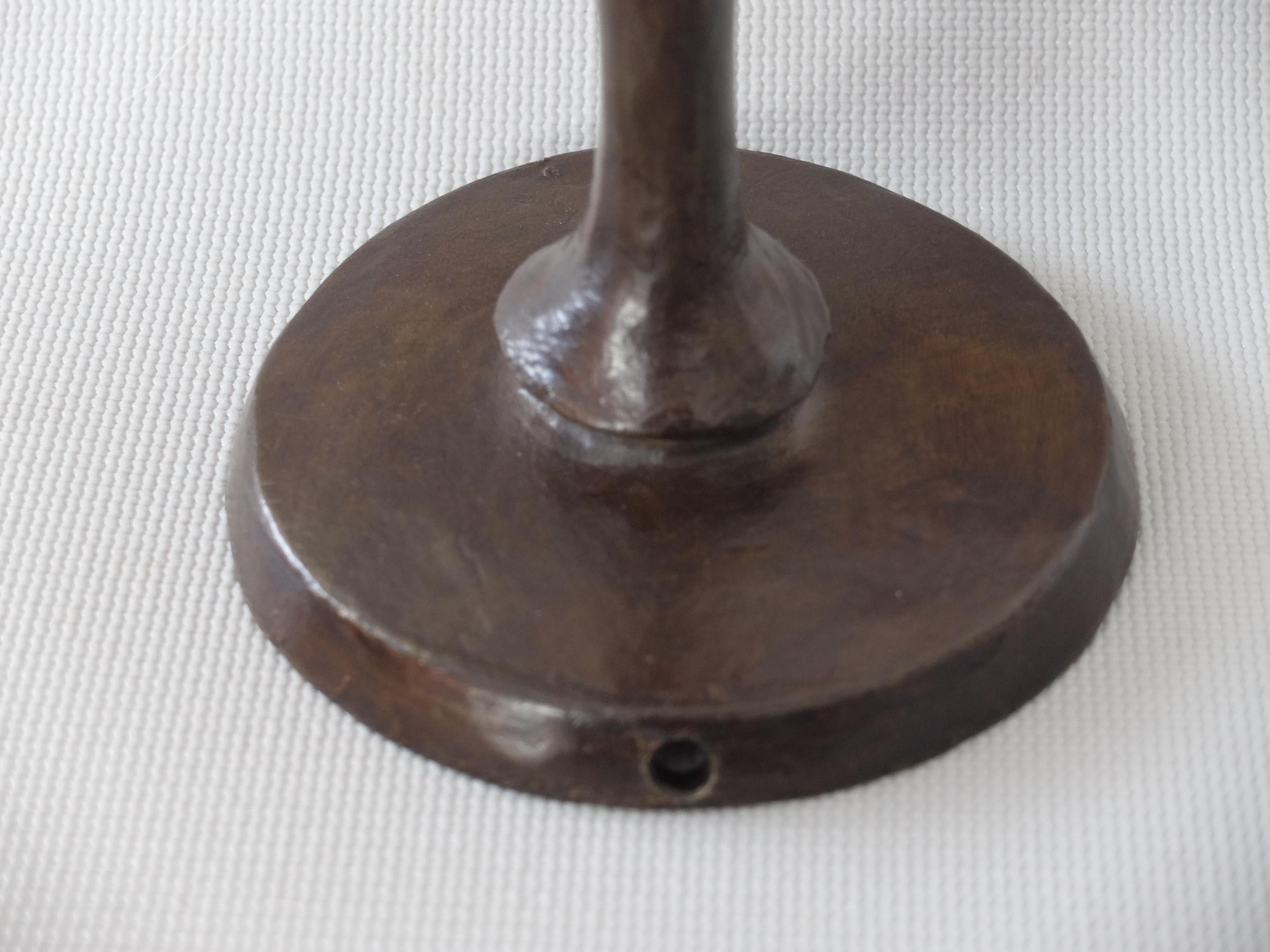 Augustin Granet Table Lamp Solid Patinated Bronze Not Giacometti But, See Video For Sale 2