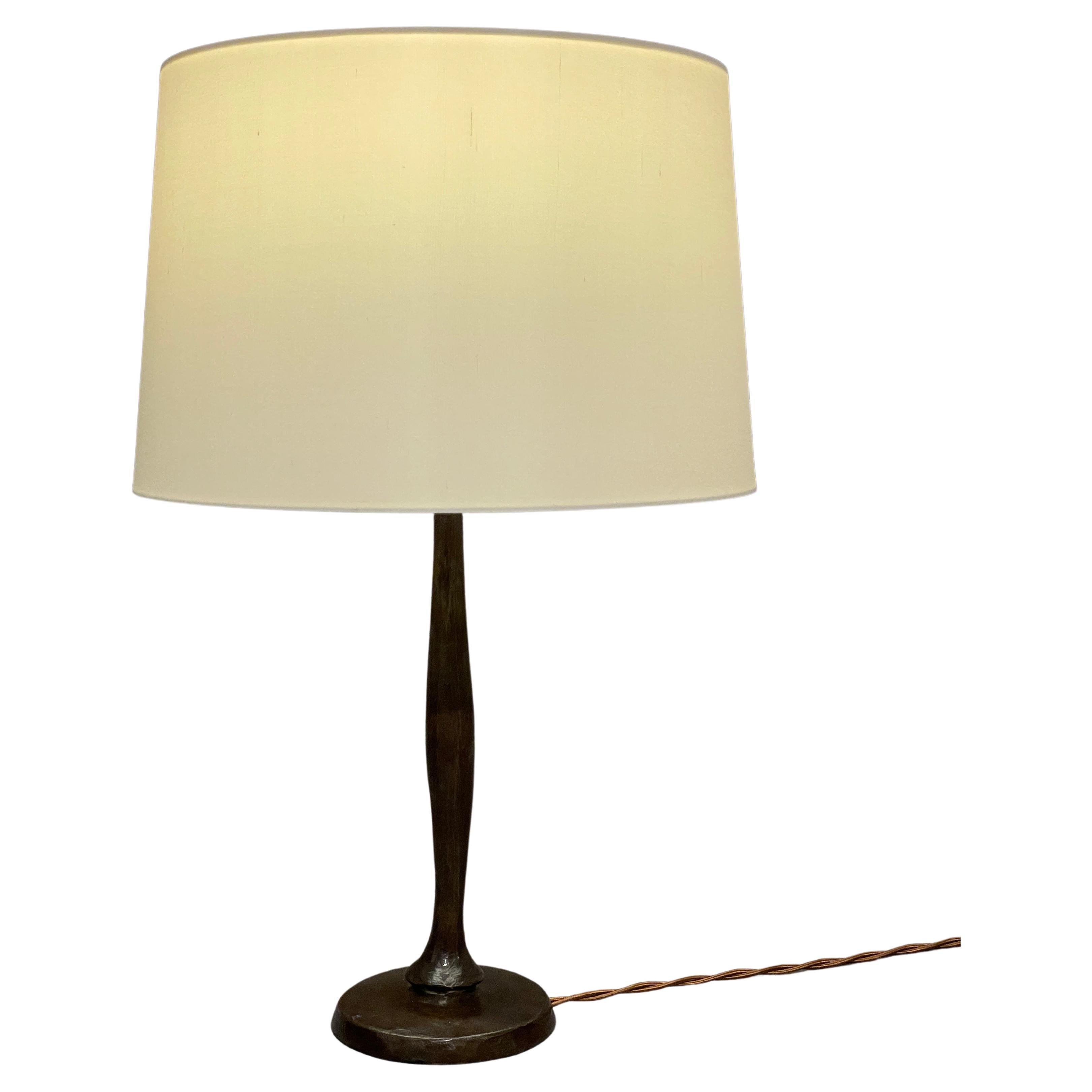 Augustin Granet Table Lamp Solid Patinated Bronze Not Giacometti But, See Video For Sale