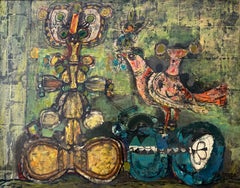 Spanish Surrealist Figurative Animal Totem Symbolist Picassian Oil Painting art