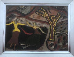 Women in the forest oil painting surrealism