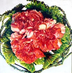 Contemporary Still Life Photorealism Flora Natural Symmetry Watercolor Painting